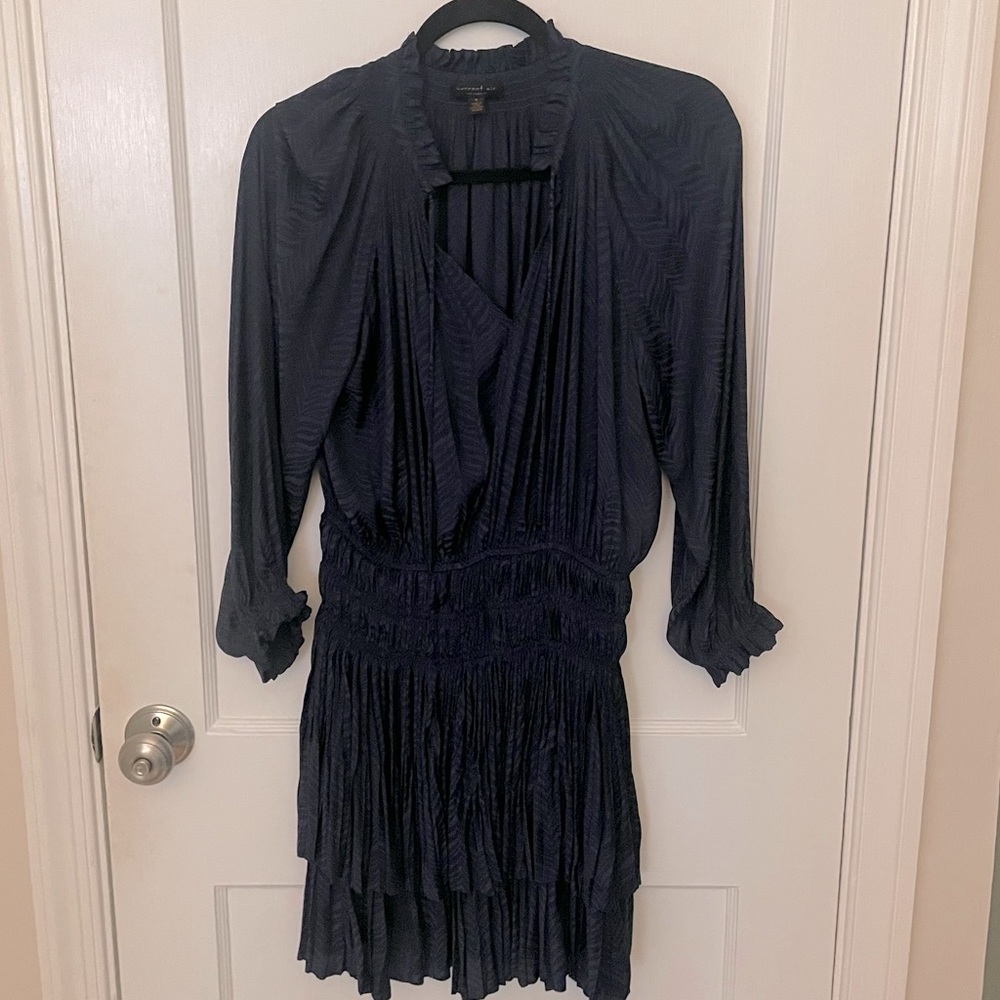 Anthropologie Navy Mini Dress
